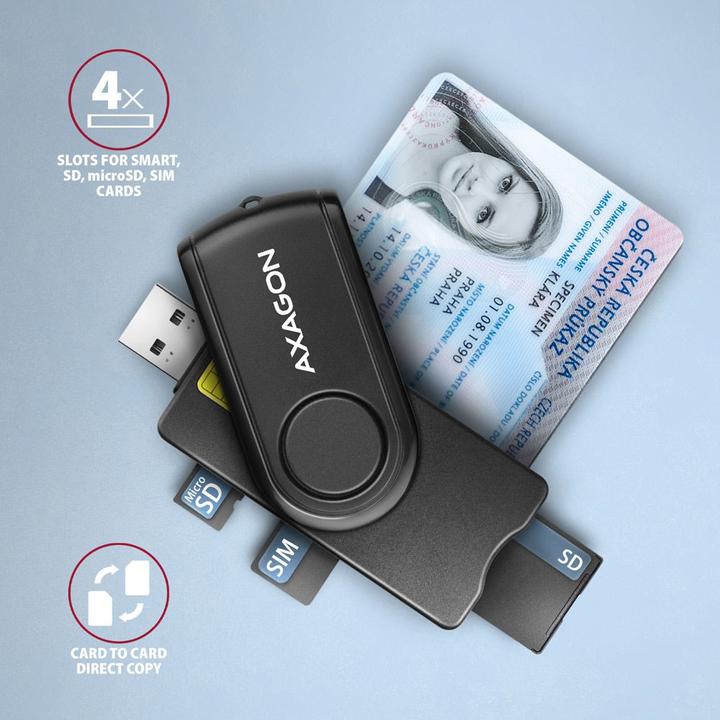 Actual product image Axagon CRE-SMP2A (USB 2.0)