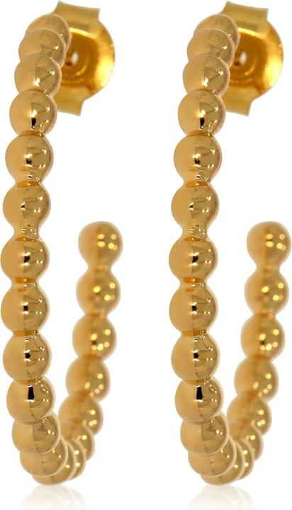 Xen Ball design stud earrings yellow gold plated (925 Sterling silver)