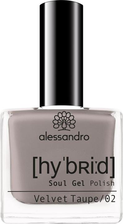 Alessandro Nagellack Hybrid 108 Velvet Taupe (108 Velvet Taupe, Gel-Effekt Nagellack)