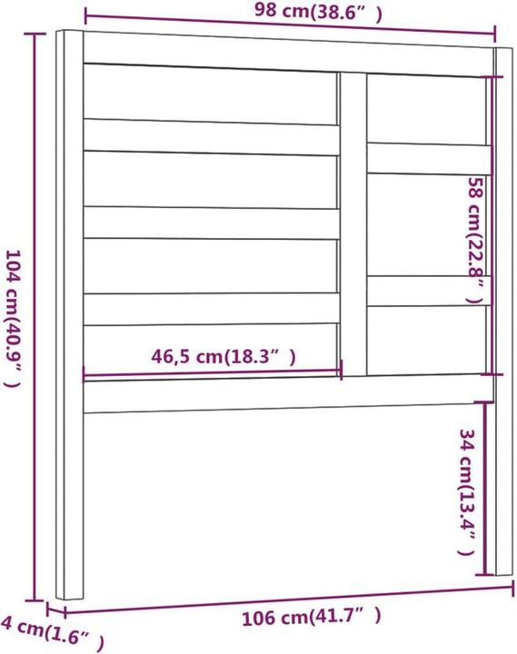 Actual product image VidaXL Edan (106 x 4 x 104 cm)