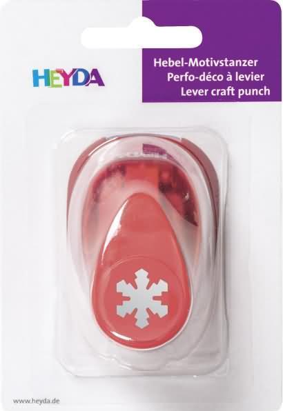 Produktbild Heyda Motivstanzer für Karton bis 220g/qm klein Eiskristall 15x15mm
