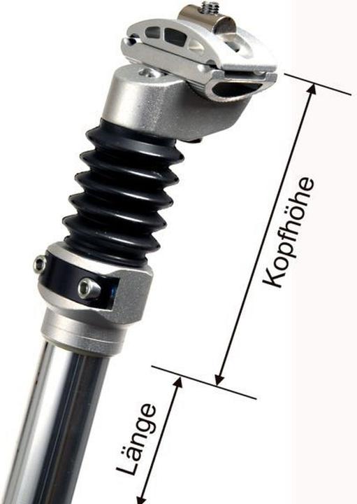 Actual product image Tranzx gefederte Sattelstütze (27.20 mm)
