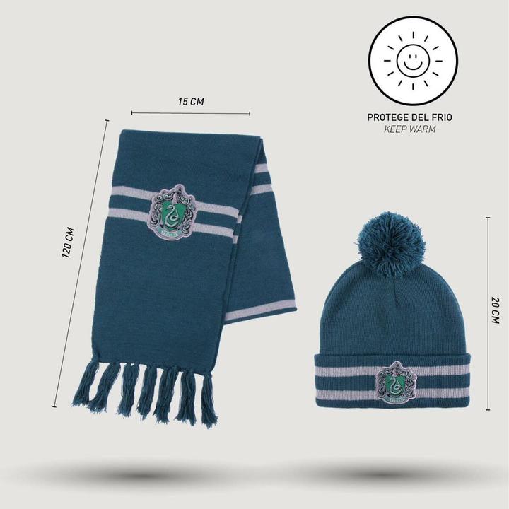Immagine prodotto Cerda HARRY POTTER - Set Bonnet Pompon + Echarpe - Serpentard - Enfants