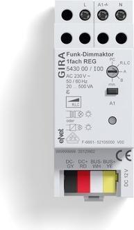 Actual product image Gira Wireless dimming actuator 1f REG eNet 543000 (Dimming actuator)