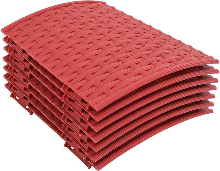 Actual product image VidaXL Christmas tree skirt Christmas tree skirt Christmas tree skirt tree skirt red plastic (1 -part)