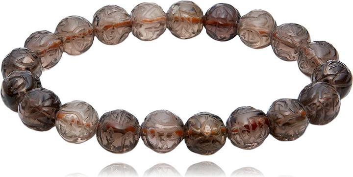 Leyda Rauchquarz Armband (19 cm, Farbstein)