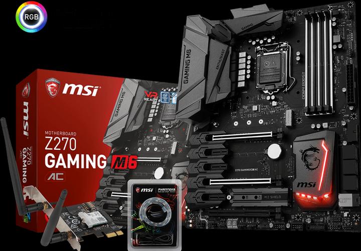 Produktbild MSI Z270 Gaming M6 AC (LGA 1151, Intel Z270, ATX)