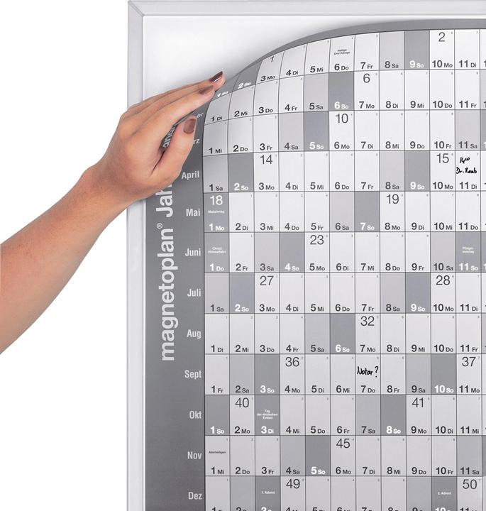Produktbild Magnetoplan Jahresplaner-Trägertafel