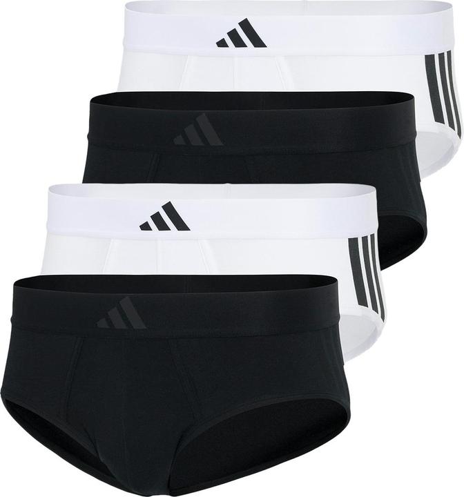 adidas 4er Pack Active Flex Cotton 3 Stripes Slip / Unterhose