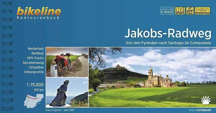 Produktbild bikeline Radtourenbuch Jakobs-Radweg (Deutsch, Esterbauer Verlag, 2023)