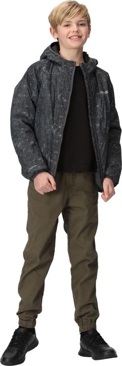 Actual product image Regatta Childrens/Kids Volcanics VII Terrain Print Reflective Waterproof Jacket (158)