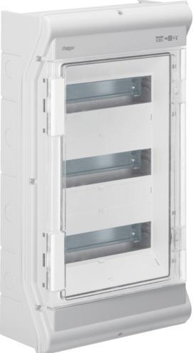 Actual product image Hager HAG VE312SN Vector IP65, 3x12 PLE, UV-stable, o. LE (Terminal strips)