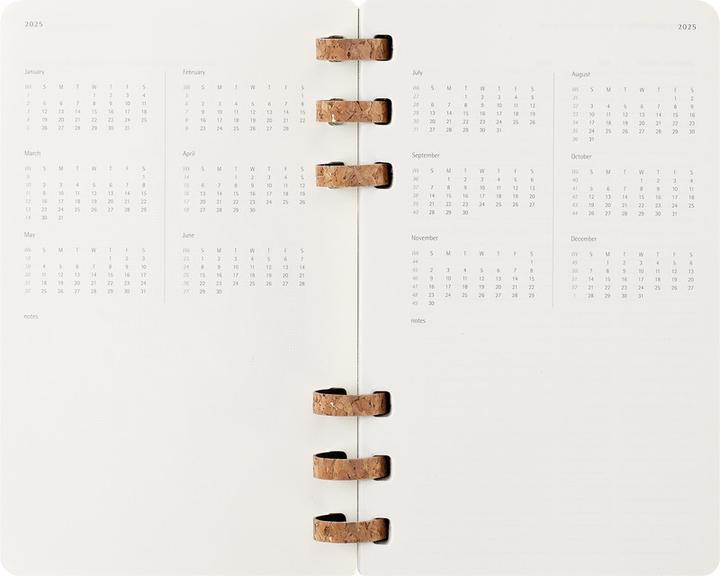 Productafbeelding Moleskine 12-maandenplanner met spiraalbinding, L/A5, zachte kaft, zwart (A5, Engels)