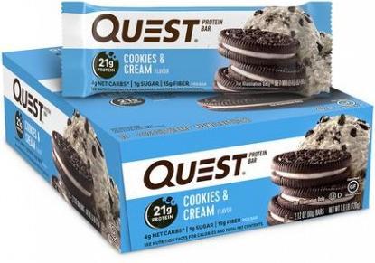 Produktbild Quest Bar (Cookies & Cream, 12 Stk., 720 g)