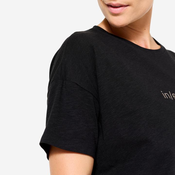 Image du produit Kimjaly T-shirt manches courtes de yoga femme, noir (3XL)