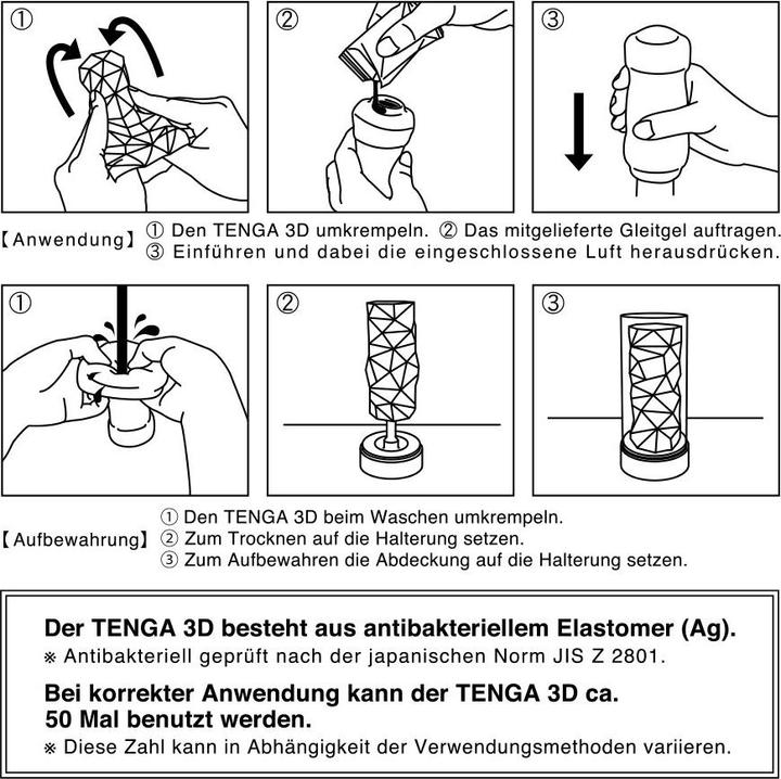 Actual product image Tenga 3D modules