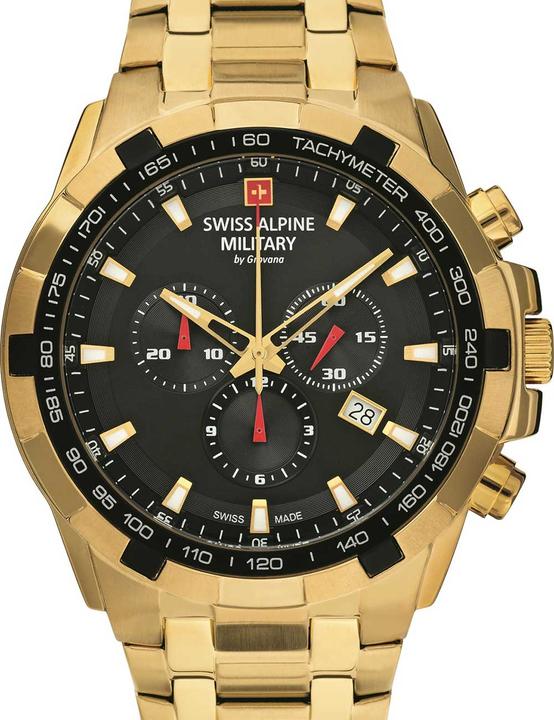 Swiss Alpine Military 7043.9217 Star Fighter Saphirglas Chronograph 46mm 10ATM (Swiss Made, 46 mm)