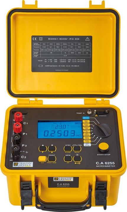 Immagine prodotto Chauvin Arnoux CA6255 Ohmmetro calibrato secondo (CAT III)