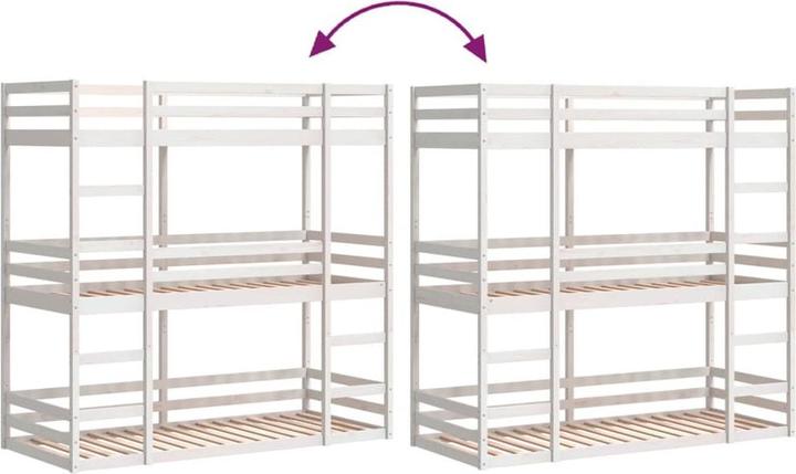 Immagine prodotto VidaXL Letto a castello triplo (90 x 190 cm)