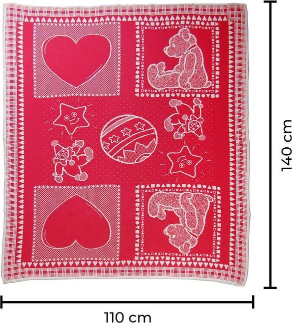 Actual product image Sonnenstrick Baby Blanket Crawling Blanket Kids Blanket Cotton Blanket Cuddle Blanket (140 x 110 cm)