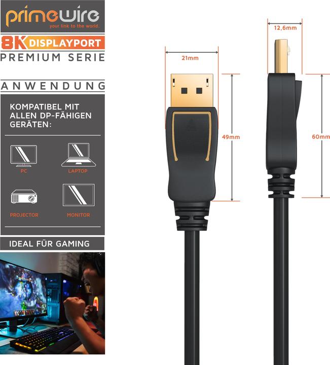 Produktbild Primewire DisplayPort – DisplayPort (1 m, DisplayPort)