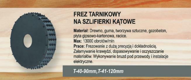 Actual product image Tarpol FREZ TARNIKOWY 120/20mm T-41