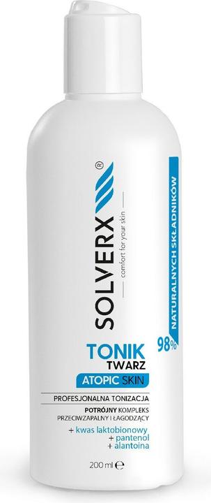 Actual product image Solverx Atopic Skin Delicate Tonic Designed For Atopic And Psoriatic Skin 200Ml (Tonic water, 200 ml)