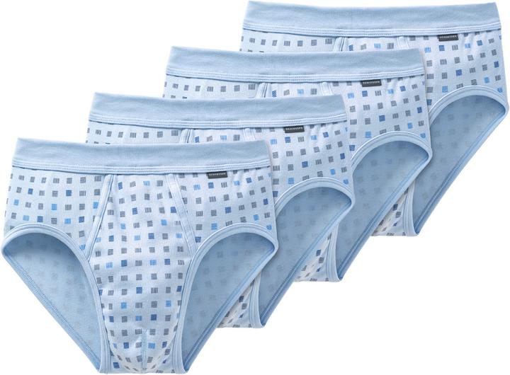 Actual product image Schiesser Pack of 4 Cotton Essentials Fine Rib Sports Briefs (XL, pack of 4)