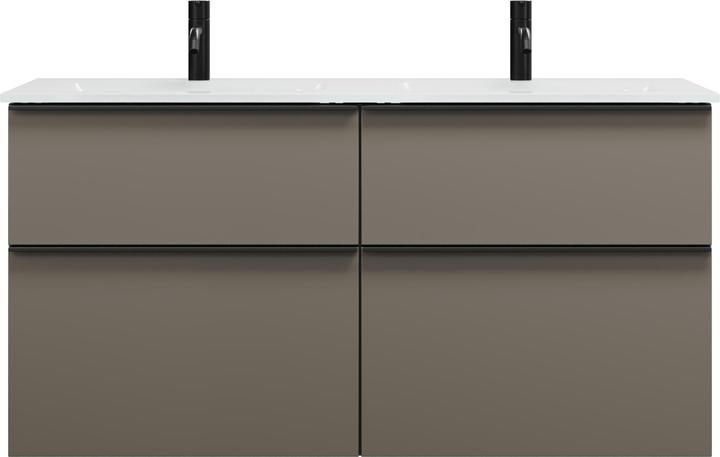 Griffleiste Schwarz Matt G0252, Grau Hochglanz / Grau Glänzend