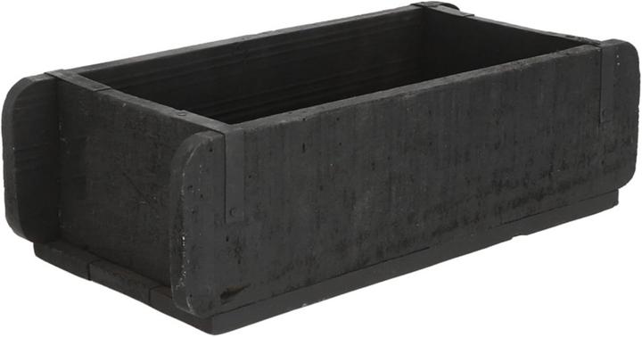 Produktbild Novaliv Holzkiste Vintage Schwarz 30 x 15 x 10 cm Alte Ziegelform Holz EIN KAMMER Allzweckkiste aus (30 x 15 x 10 cm)