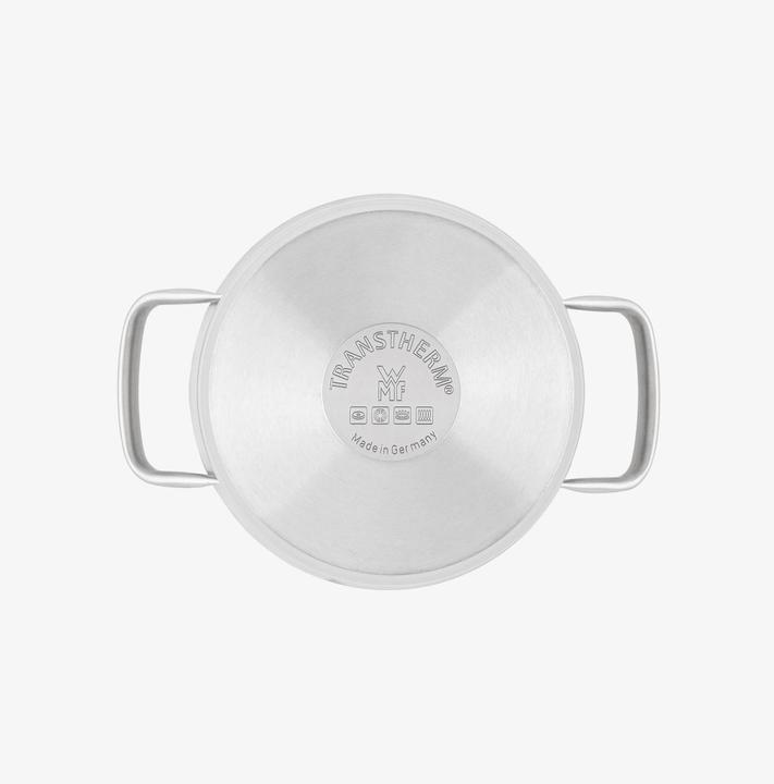 Produktbild WMF Kochtopf Fleischtopf Induktion 20cm Metalldeckel Gourmet Plus Edelstahl 18/10 (20 cm, Kochtopf, Edelstahl)