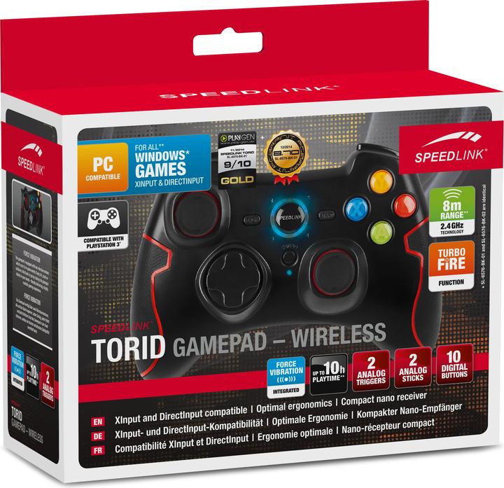 Produktbild Speedlink Torid Gamepad Wireless (PC, PS3)