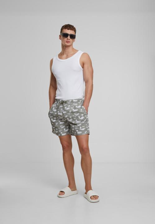 Actual product image Urban Classics Pattern Swim Shorts - 4984 (XXL)