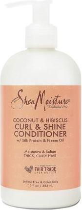 Shea Moisture Coconut and Hibiscus Curl and Shine Conditioner 384ml (384 ml)