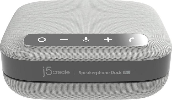 Actual product image j5Create JCDS337 USB-C® Dual 4K Speakerphone Dock Pro, Black, Wired, USB 3.2 Gen 2 (3.1 Gen 2) Type- (2 Ports)