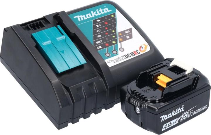 Immagine prodotto Makita DMR 055 RM1 Radio a batteria 18 V FM con lanterna a 360° + 1x batteria 4,0 Ah + caricatore (FM, AM)