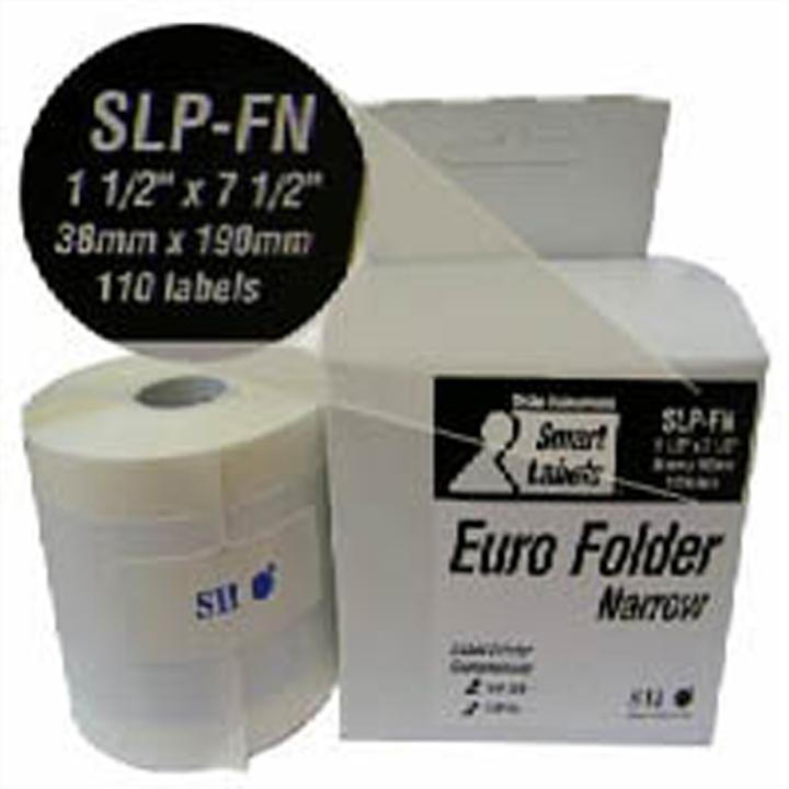Produktbild Seiko SLP-FN Ordneretiketten schmal, 1 Rolle à 110 Etiketten