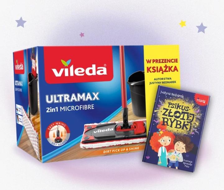 Actual product image Vileda Mop i wiaderko Ultramax BOX + książka dla dzieci „Psikus złotej rybki” (1 pcs.)