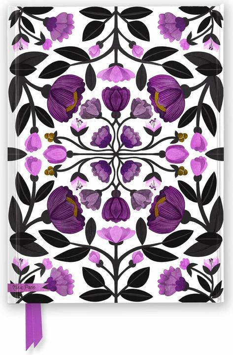 Actual product image Nina Pace: Purple Flowers (Foiled Journal) (Lined, Hardcover)