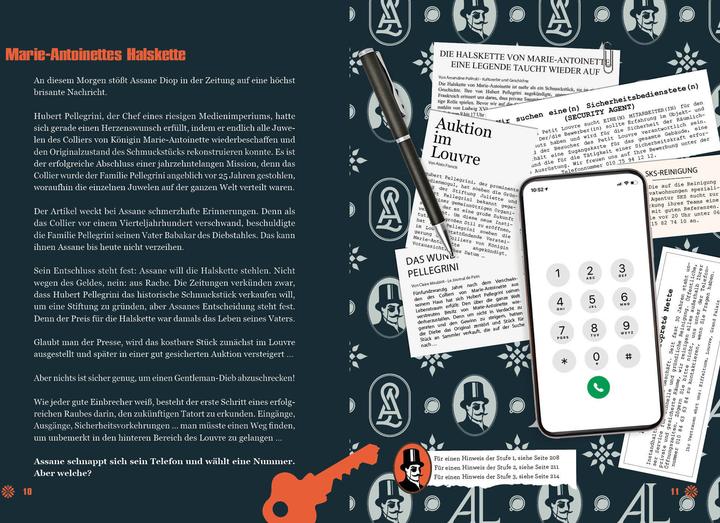 Actual product image Lupin: Escape Game - Das offizielle Buch (German, Julien Hervieux, Hanne Henninger, 2022)