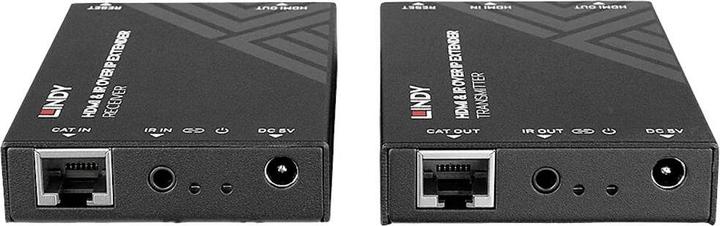 Image du produit Lindy HDMI & IR via IP Extender Étend la portée du signal HDMI en utilisant un réseau IP