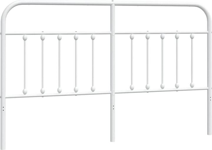 Image du produit VidaXL Kopfteil Metall Weiss 160 cm, Farbe: Weiss, Material (166 x 3 x 100 cm)