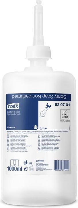 Actual product image Tork Spray soap - - for S1/S11 soap dispenser - universal quality, perfume-free, 1 x 1000 ml (Liquid soap, 1000 ml)