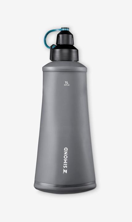 Actual product image Forclaz Drinking bottle water filter 1 litre flexible compressible - MT900 (1 l)
