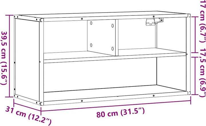Image du produit VidaXL Armoire TV Lowboard Armoire de télévision Table de télévision Meuble TV mural
