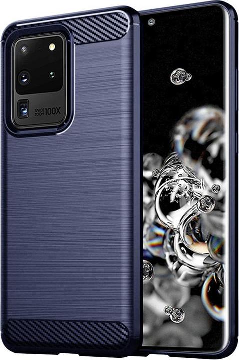 Image du produit Techsuit - Carbon Silicone - Samsung Galaxy S20 Ultra 4G / S20 Ultra 5G - Blue (Samsung Galaxy S20 Ultra 5G, Samsung Galaxy S20 Ultra)