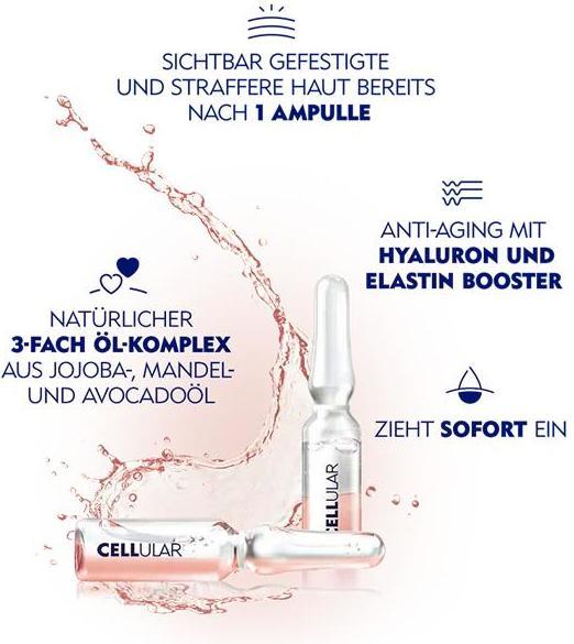 Produktbild NIVEA Cellular Filler Elastizität + Kontur 2-Phasen Ampullen Kur (8.40 ml)
