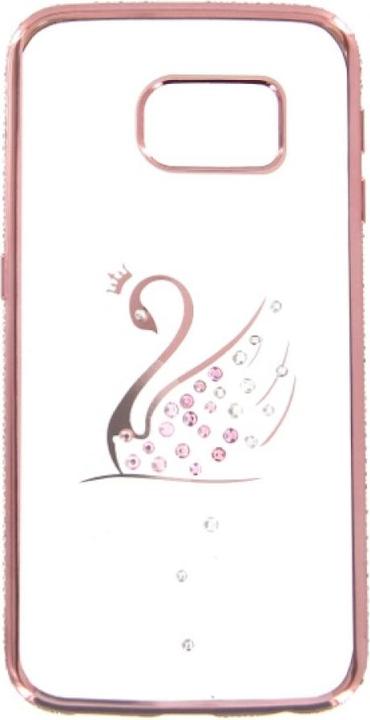 Productafbeelding OEM TPU Hoesje Bling Samsung S6 Edge-roze goud (Samsung Galaxy S6 Edge)
