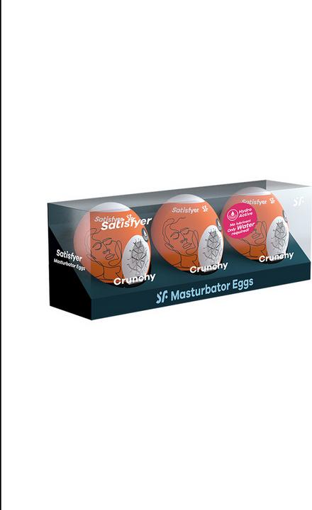 Actual product image Satisfyer Masturbator Egg Set - Chrunchy