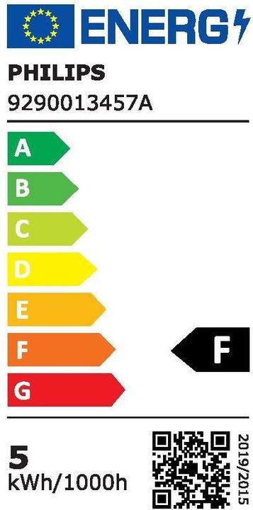 Label énergétique Philips Lampe P45 (E27, 4.30 W, 470 lm, 2 x, F)